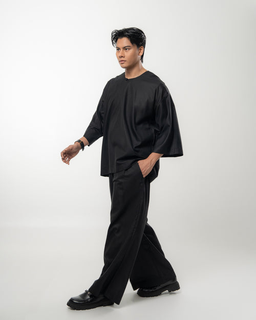 ARJUNA IN LINEN BLACK